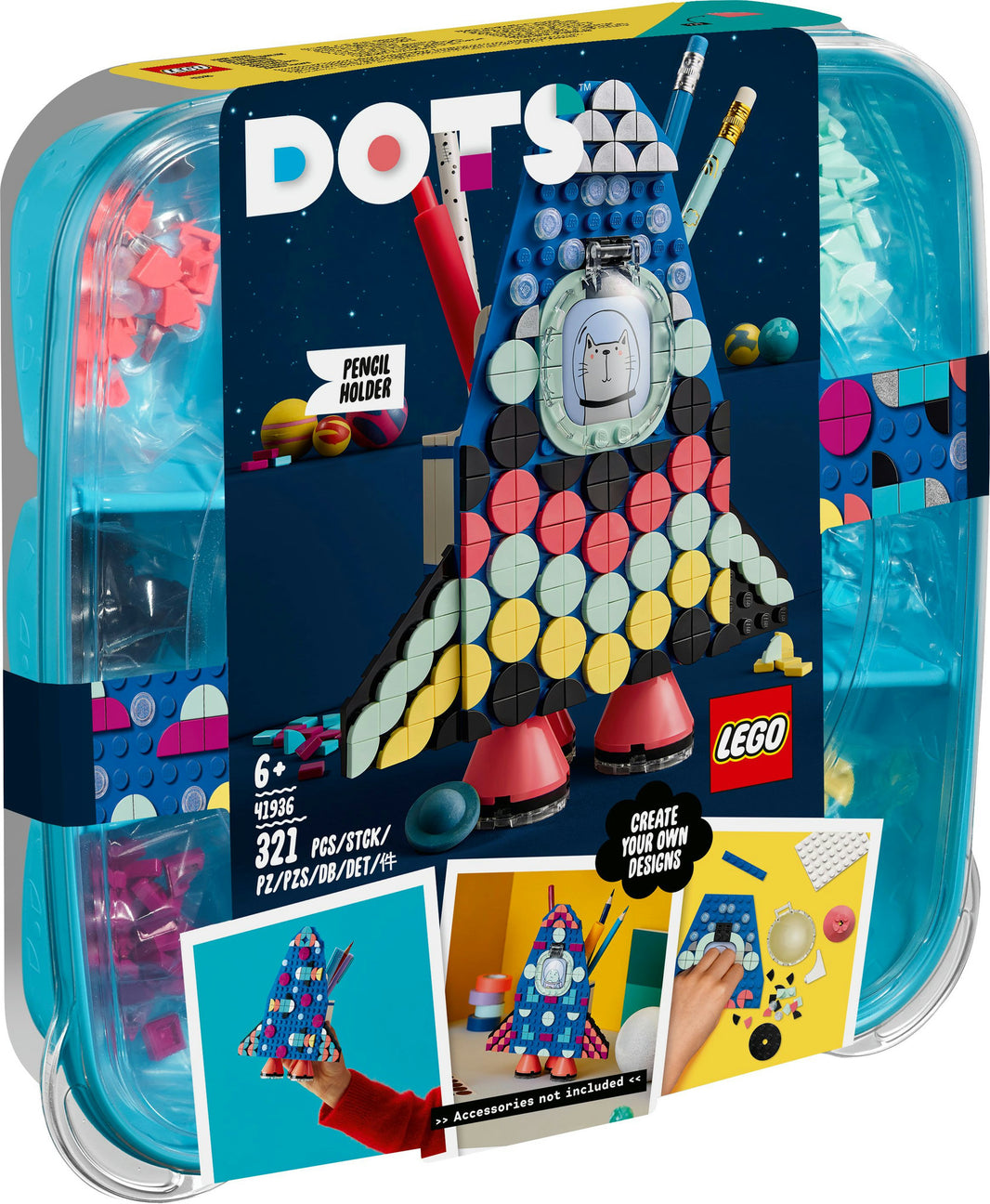 LEGO DOTS - Raketen Stiftehalter (41936)