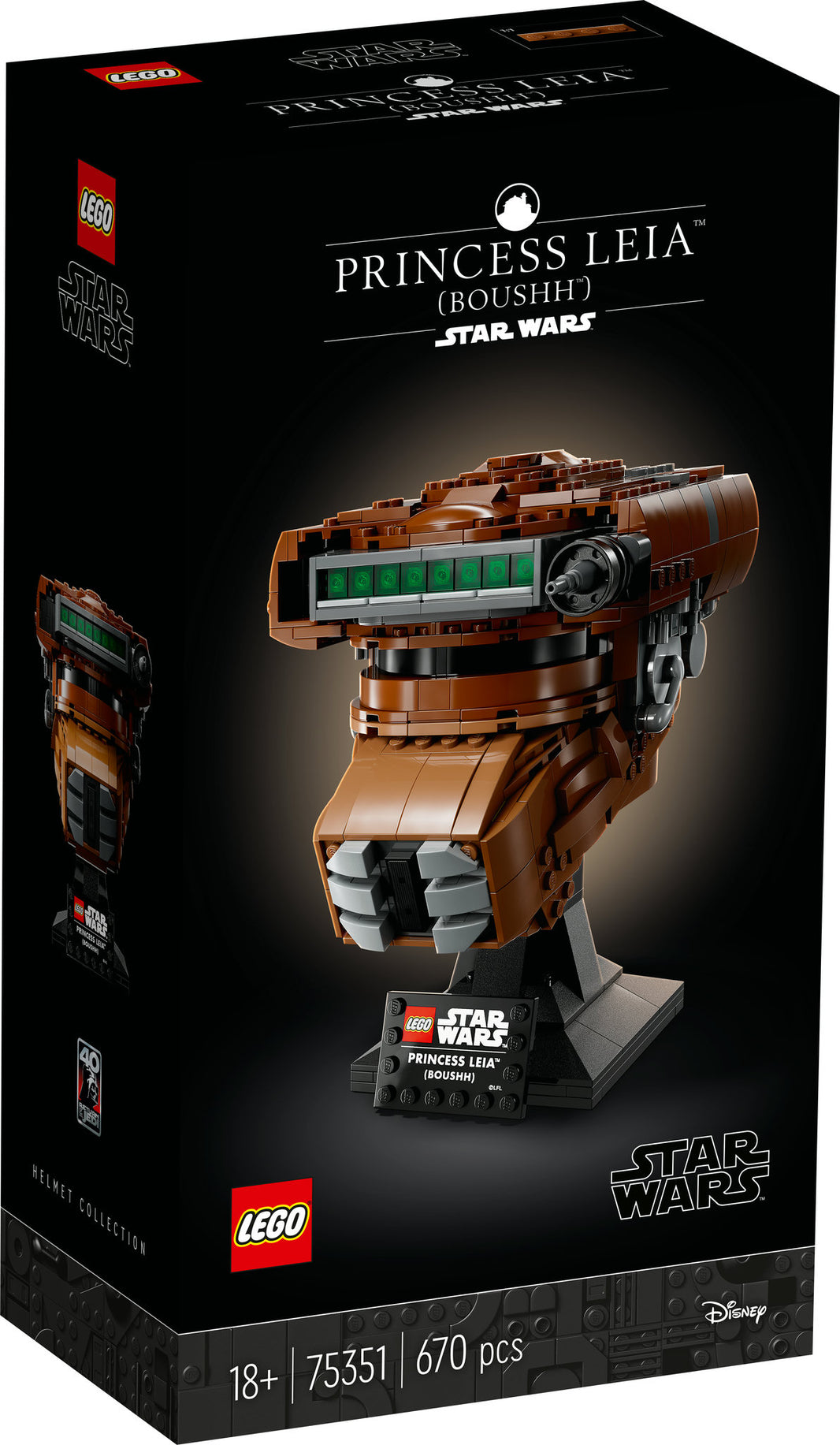 LEGO Star Wars - Princess Leia (Boushh) Helm (75351) – im GOLDSTEIN.SHOP verfügbar mit Gratisversand ab Schweizer Lager