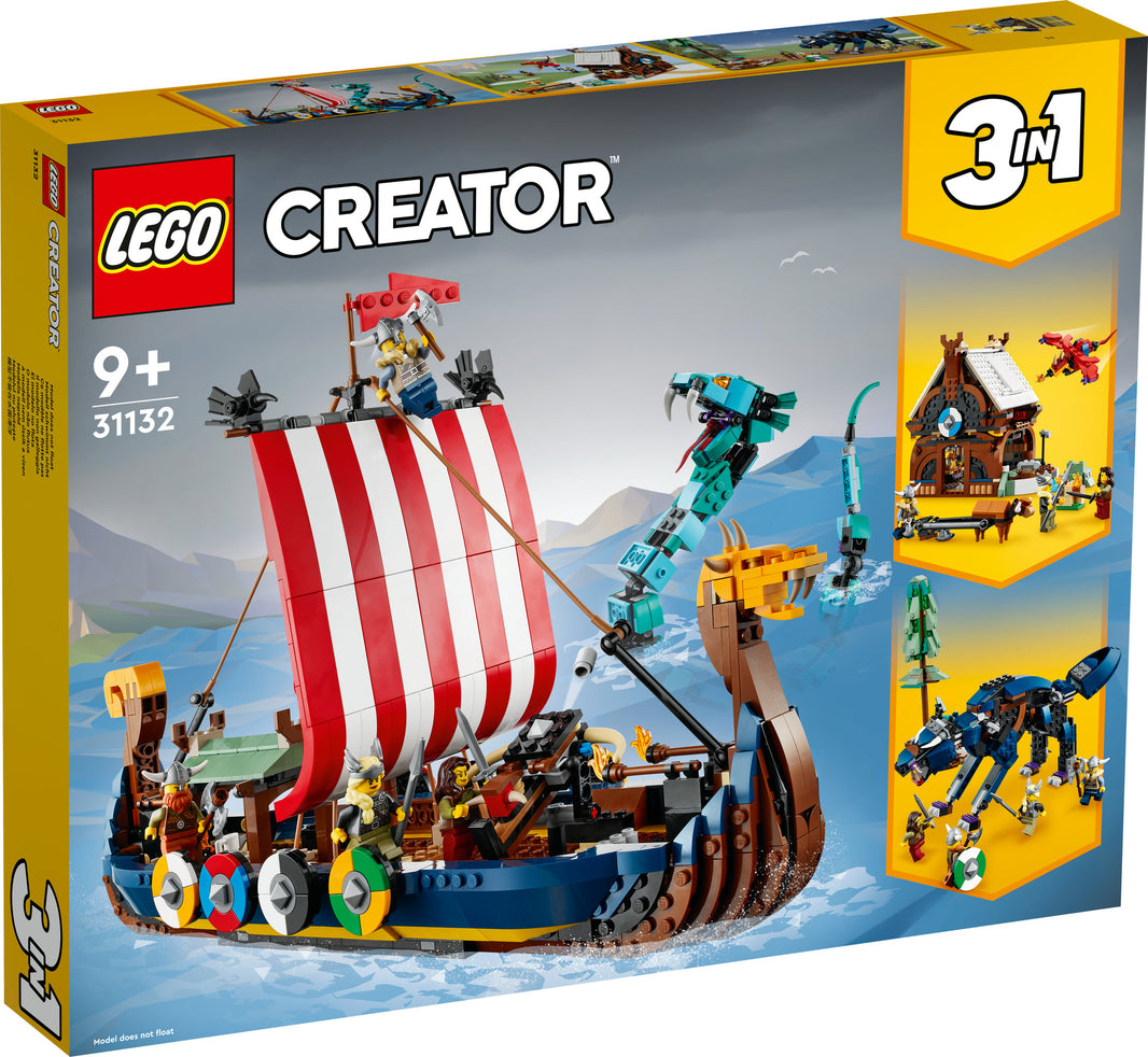 LEGO Creator - Wikingerschiff mit Midgardschlange (31132)