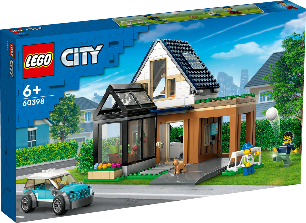 LEGO City - Familienhaus mit Elektroauto (60398) – im GOLDSTEIN.SHOP verfügbar mit Gratisversand ab Schweizer Lager