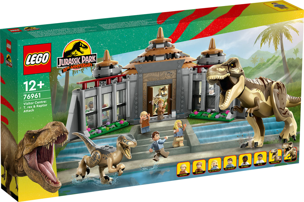 LEGO Jurassic World - Angriff des T.Rex und des Raptors aufs Besucherzentrum (76961) – im GOLDSTEIN.SHOP verfügbar mit Gratisversand ab Schweizer Lager