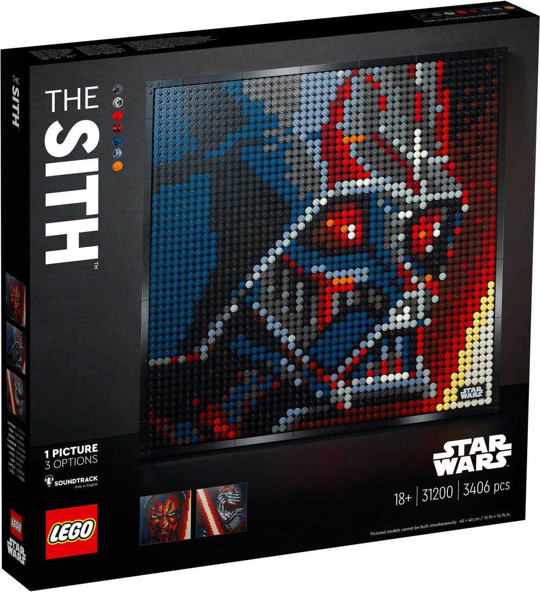 LEGO ART - Star Wars: Die Sith – Kunstbild (31200) – im GOLDSTEIN.SHOP verfügbar mit Gratisversand ab Schweizer Lager