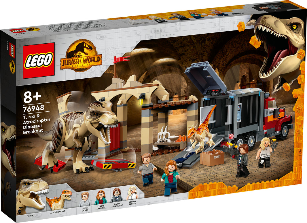 LEGO Jurassic World - T.Rex & Atrociraptor: Dinosaurier-Ausbruch (76948)