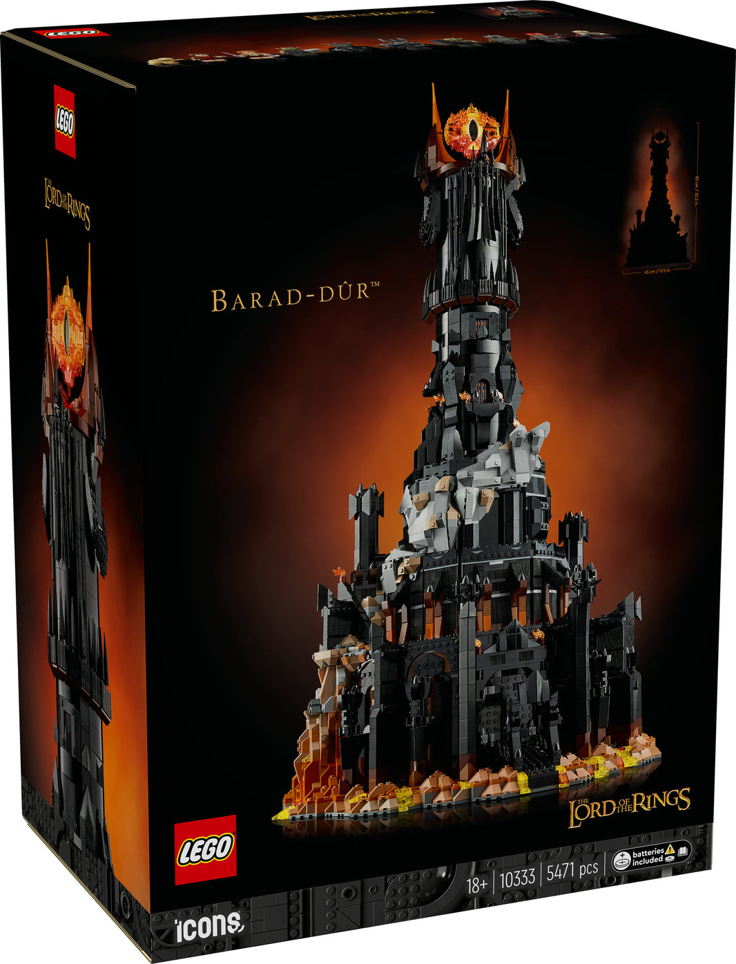 LEGO Icons - Der Herr der Ringe: Barad-dûr (10333) – im GOLDSTEIN.SHOP verfügbar mit Gratisversand ab Schweizer Lager