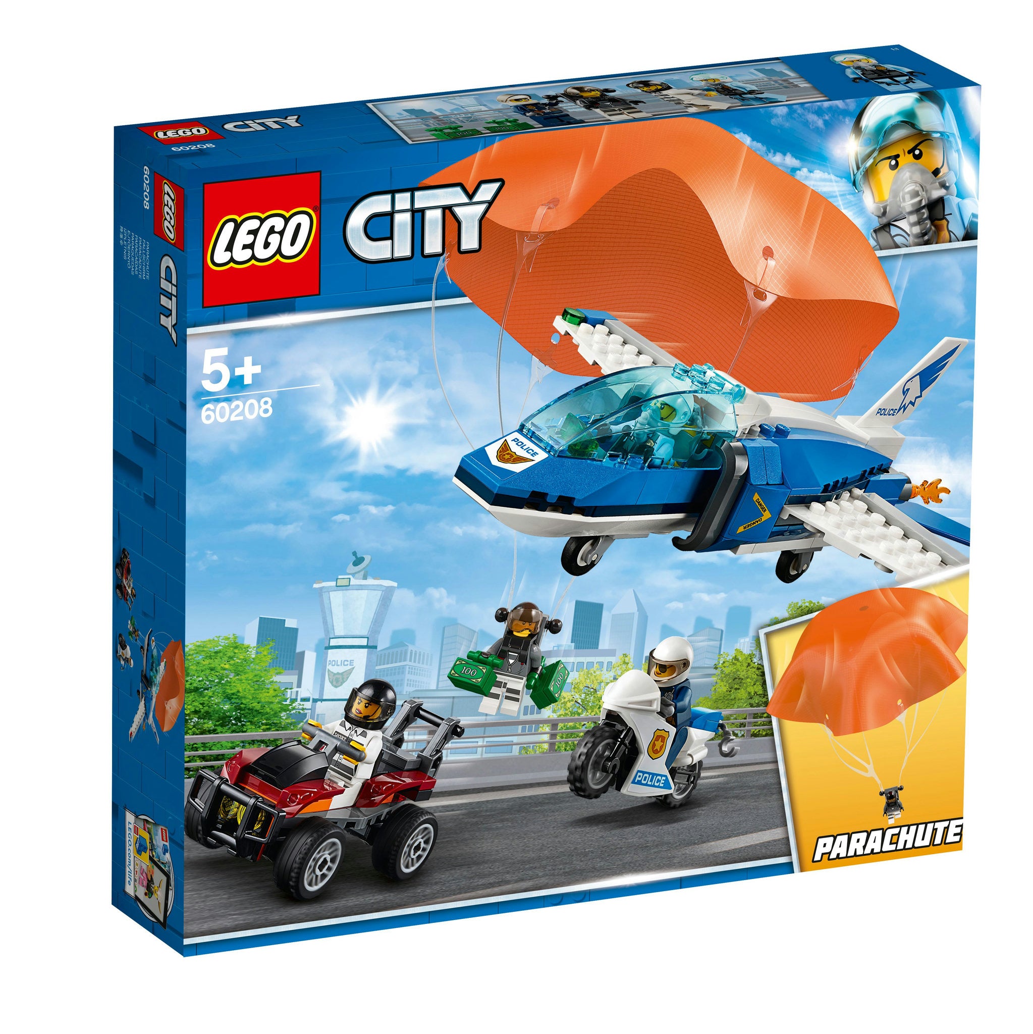 LEGO City - Polizei Flucht mit dem Fallschirm (60208)