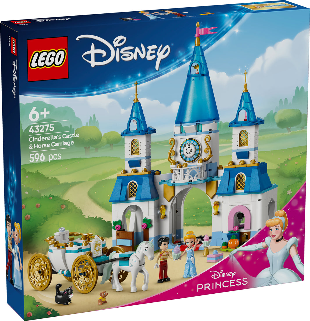 LEGO Disney Princess - Cinderellas Schloss und Pferdekutsche (43275) – im GOLDSTEIN.SHOP verfügbar mit Gratisversand ab Schweizer Lager