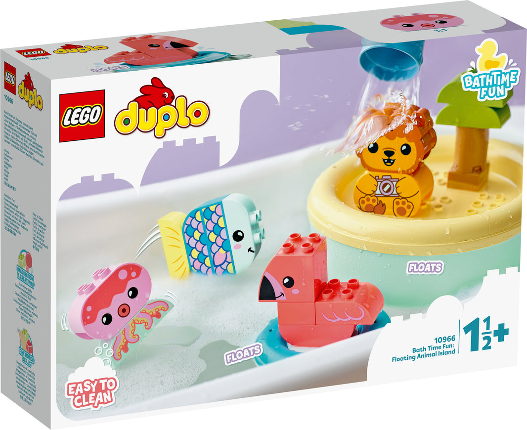 LEGO DUPLO My First - Badewannenspass: Schwimmende Tierinsel (10966)