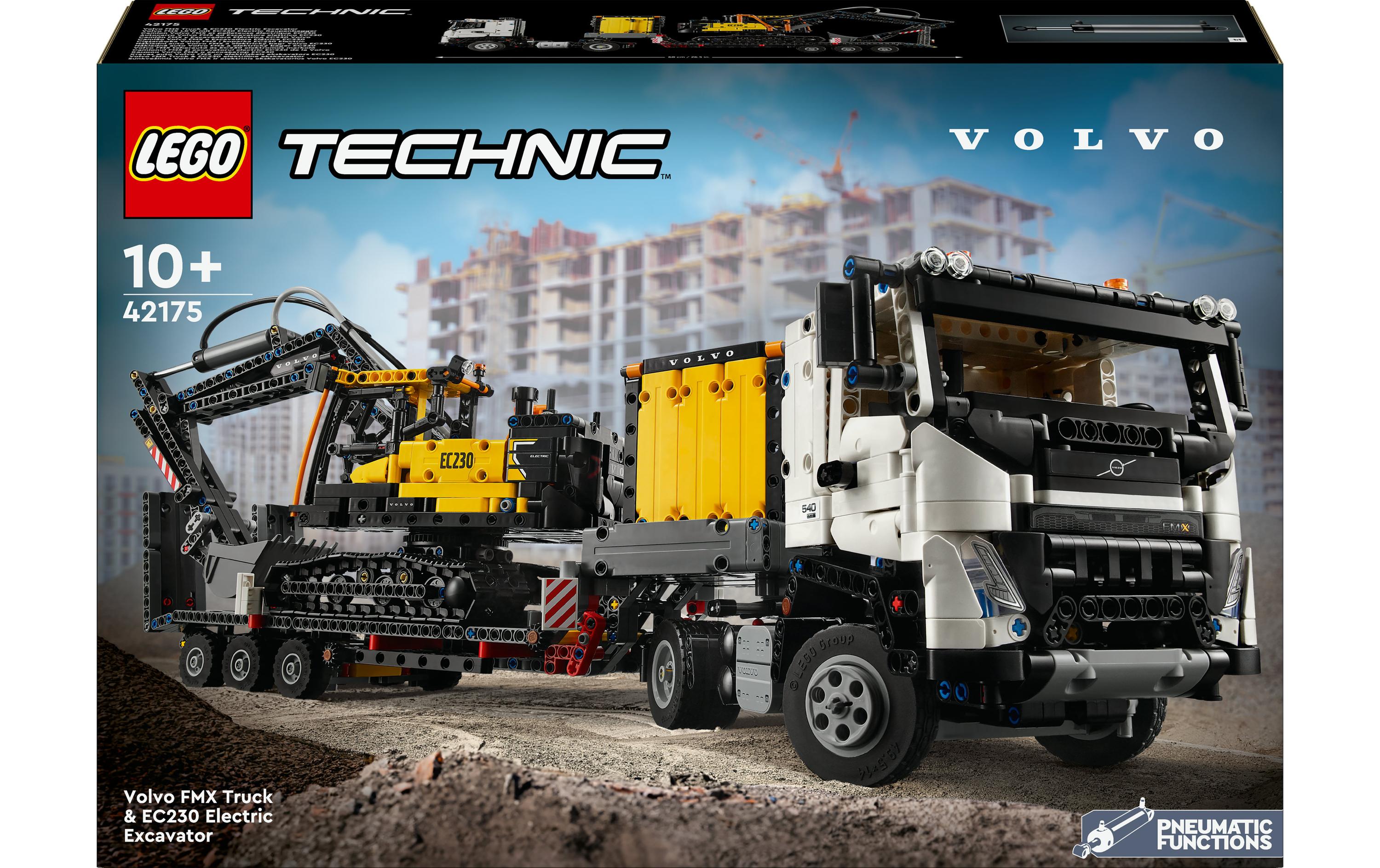 LEGO Technic Volvo FMX LKW mit EC230 Electric Raupenbagger 42175