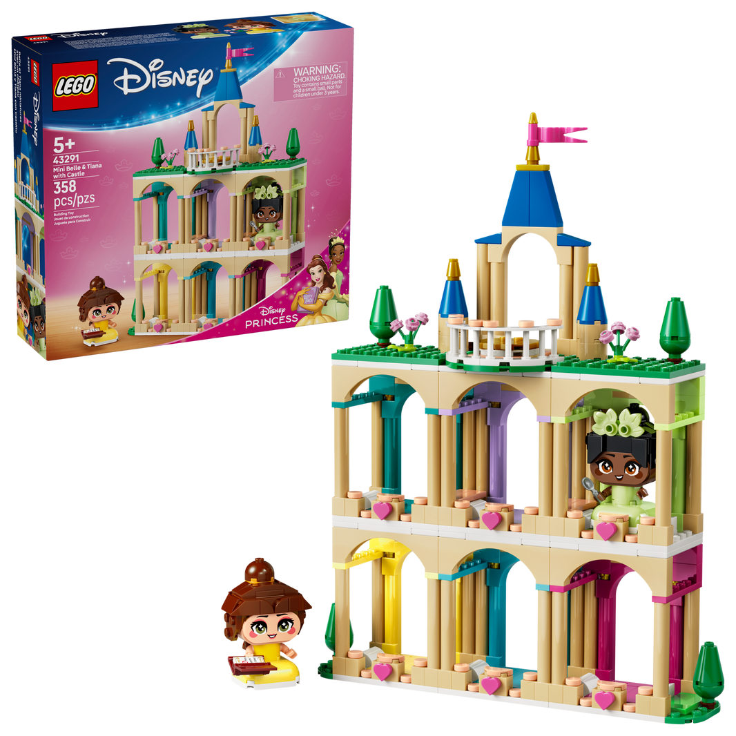 LEGO Disney - Die Mini-Prinzessinnen Belle und Tiana mit ihrem Schloss (43291)