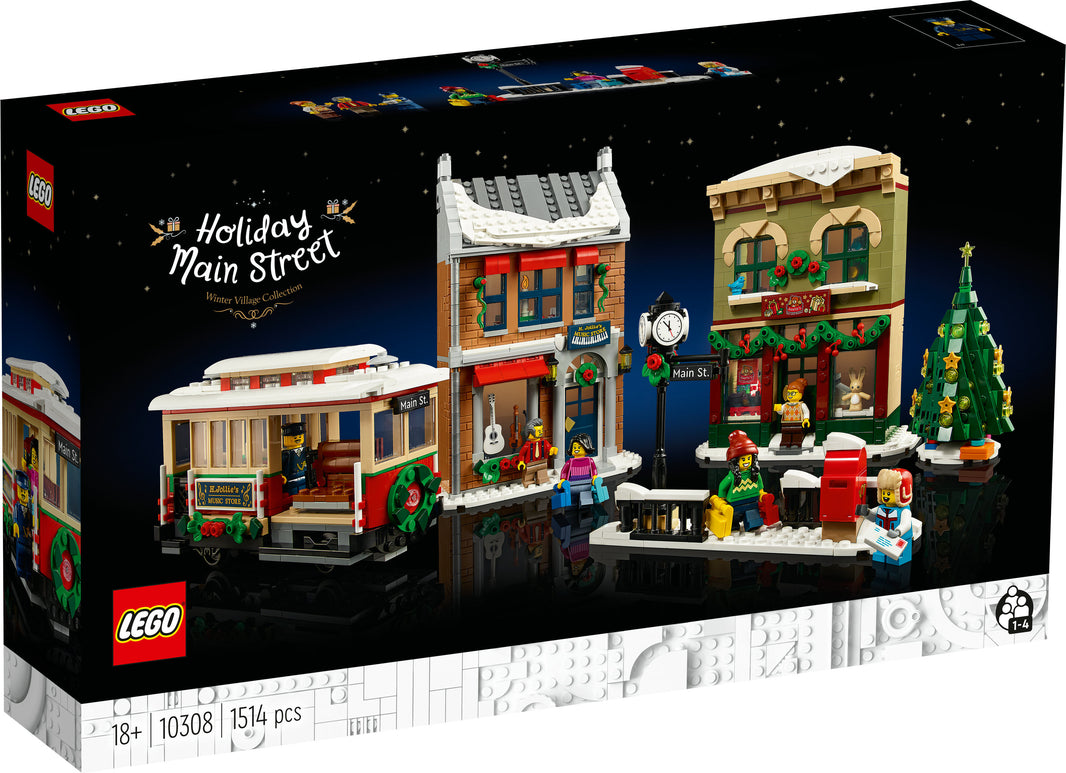 LEGO Icons - Weihnachtlich geschmückte Hauptstrasse (10308) – im GOLDSTEIN.SHOP verfügbar mit Gratisversand ab Schweizer Lager