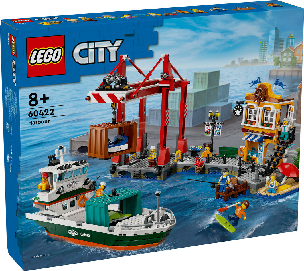 LEGO City - Hafen mit Frachtschiff (60422) – im GOLDSTEIN.SHOP verfügbar mit Gratisversand ab Schweizer Lager