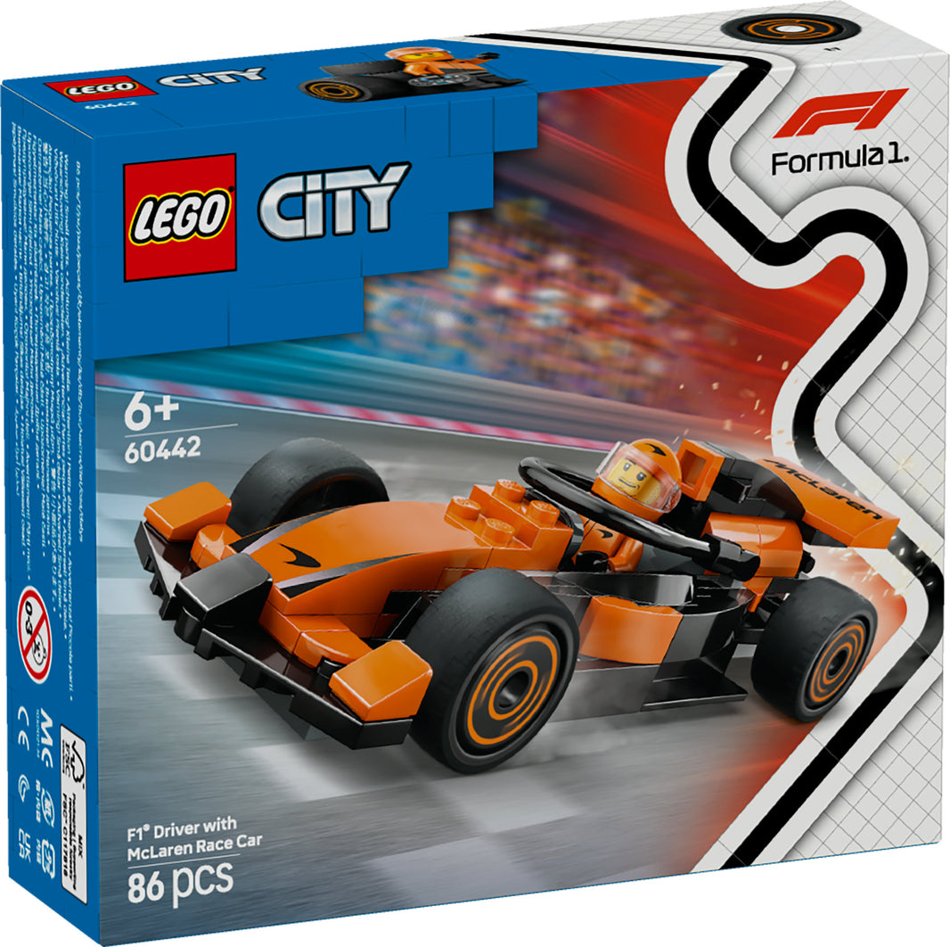 LEGO City - F1 Rennfahrer mit McLaren Rennauto (60442) – im GOLDSTEIN.SHOP verfügbar mit Gratisversand ab Schweizer Lager