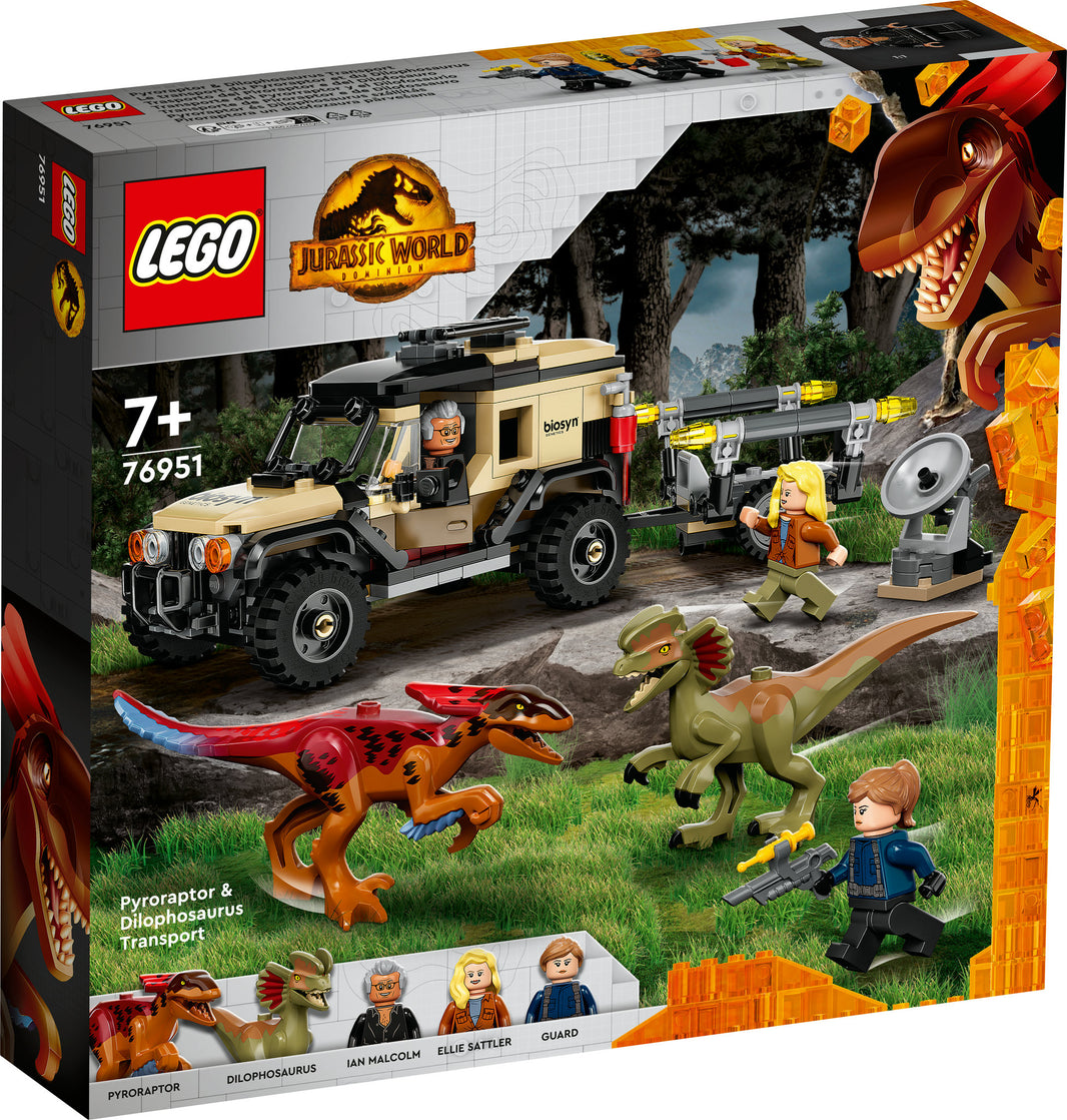 LEGO Jurassic World - Pyroraptor & Dilophosaurus Transport (76951)