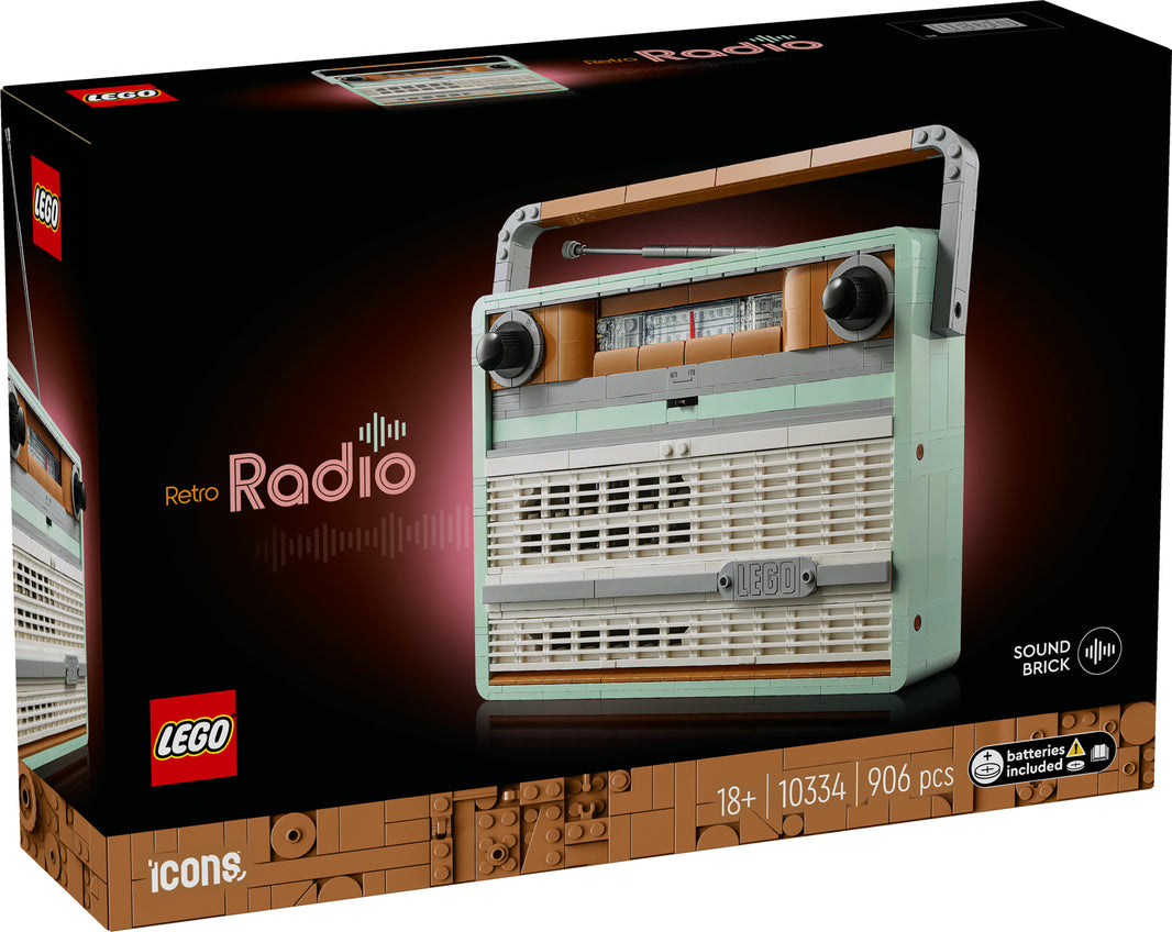 LEGO Icons - Retro-Kofferradio (10334) – im GOLDSTEIN.SHOP verfügbar mit Gratisversand ab Schweizer Lager