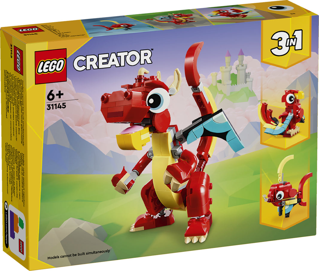 LEGO Creator - Roter Drache (31145) – im GOLDSTEIN.SHOP verfügbar mit Gratisversand ab Schweizer Lager