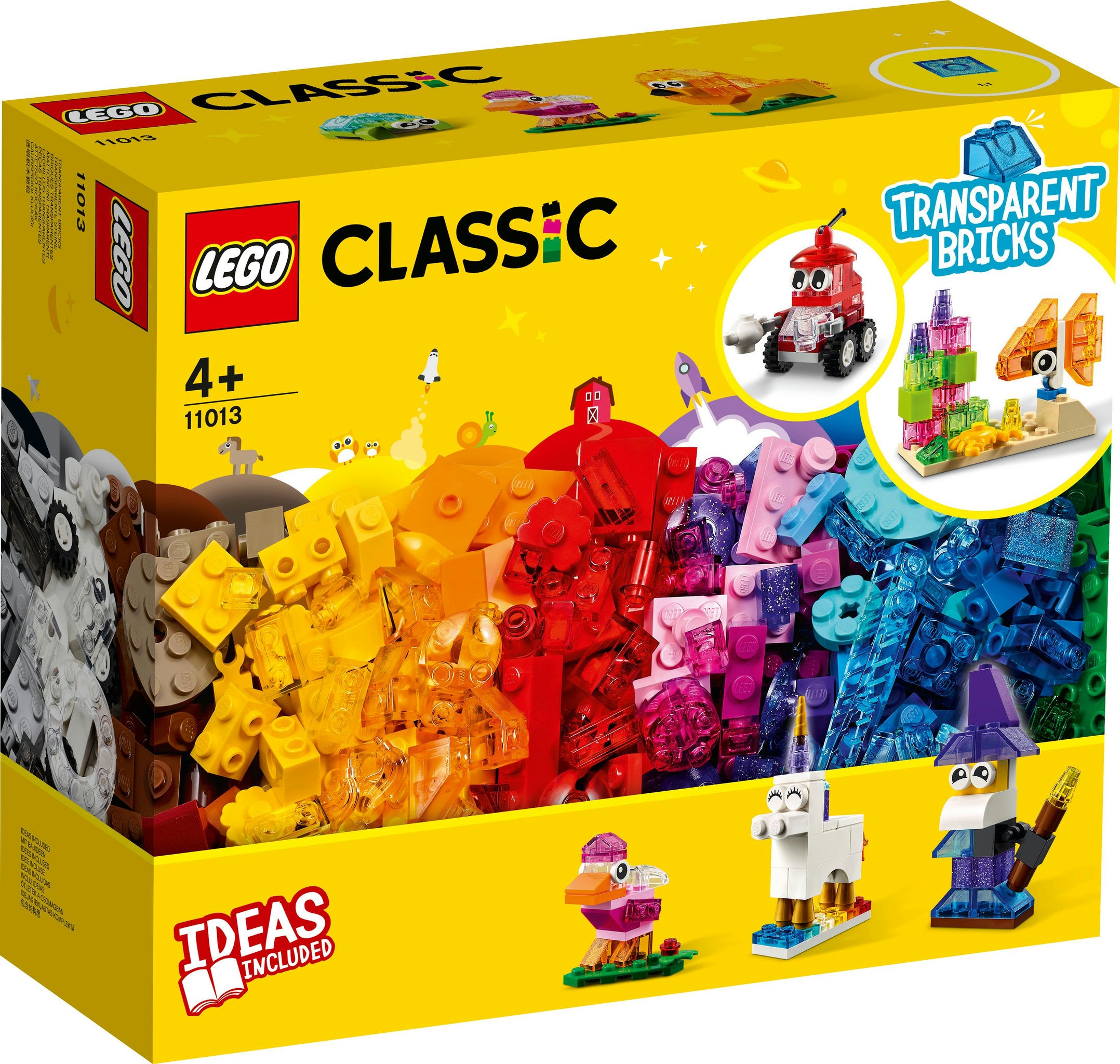 LEGO Classic - Kreativ-Bauset mit durchsichtigen Steinen (11013)