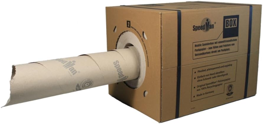Speedman Spenderbox Box Packpapier Verpackungspapier Schutzpapier Kraftpapier Knüllpapier Stopfpapier 450 m 70 g/m² – im GOLDSTEIN.SHOP verfügbar mit Gratisversand ab Schweizer Lager