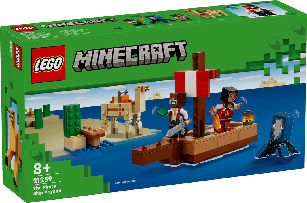 LEGO Minecraft - Die Piratenschiffreise (21259) – im GOLDSTEIN.SHOP verfügbar mit Gratisversand ab Schweizer Lager