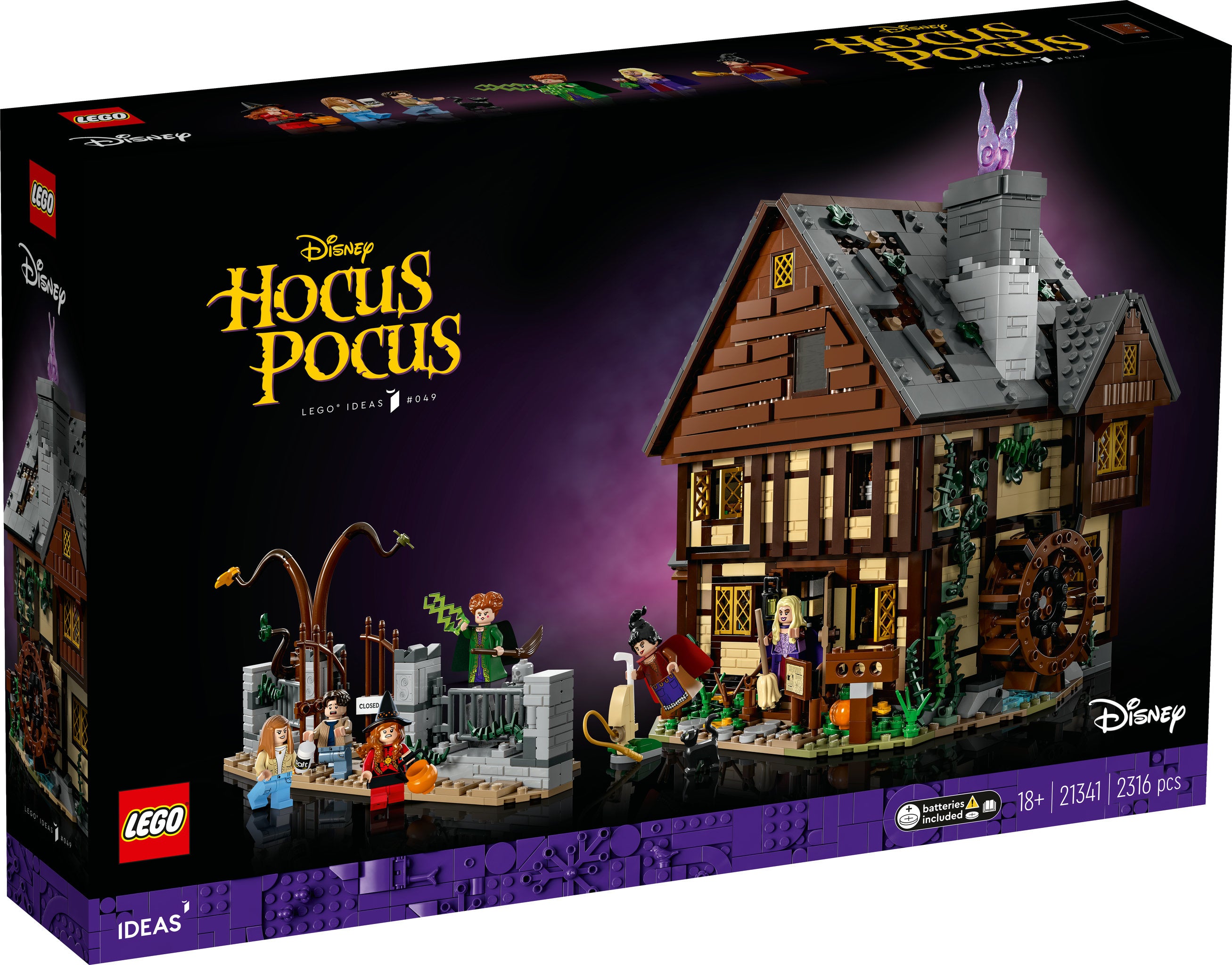 LEGO Ideas - Disney Hocus Pocus: Das Hexenhaus der Sanderson-Schwestern (21341) – im GOLDSTEIN.SHOP verfügbar mit Gratisversand ab Schweizer Lager
