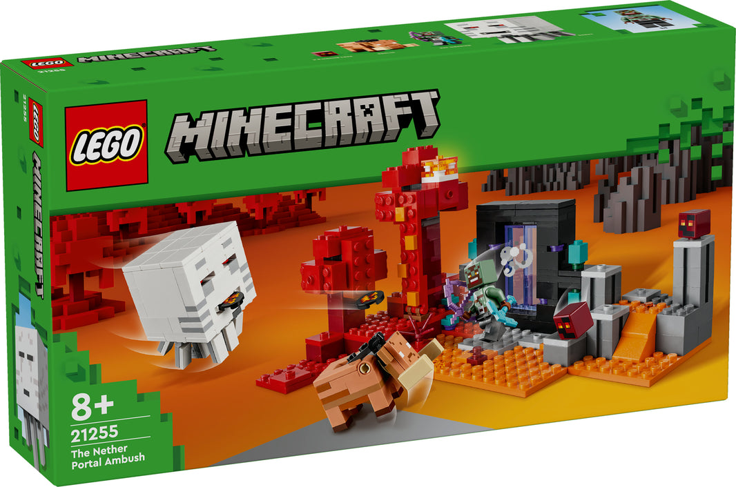 LEGO Minecraft - Hinterhalt am Netherportal (21255) – im GOLDSTEIN.SHOP verfügbar mit Gratisversand ab Schweizer Lager