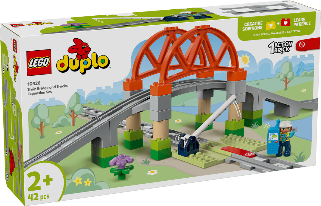 LEGO DUPLO Town - Eisenbahnbrücke und Schienen – Erweiterungsset (10426) – im GOLDSTEIN.SHOP verfügbar mit Gratisversand ab Schweizer Lager