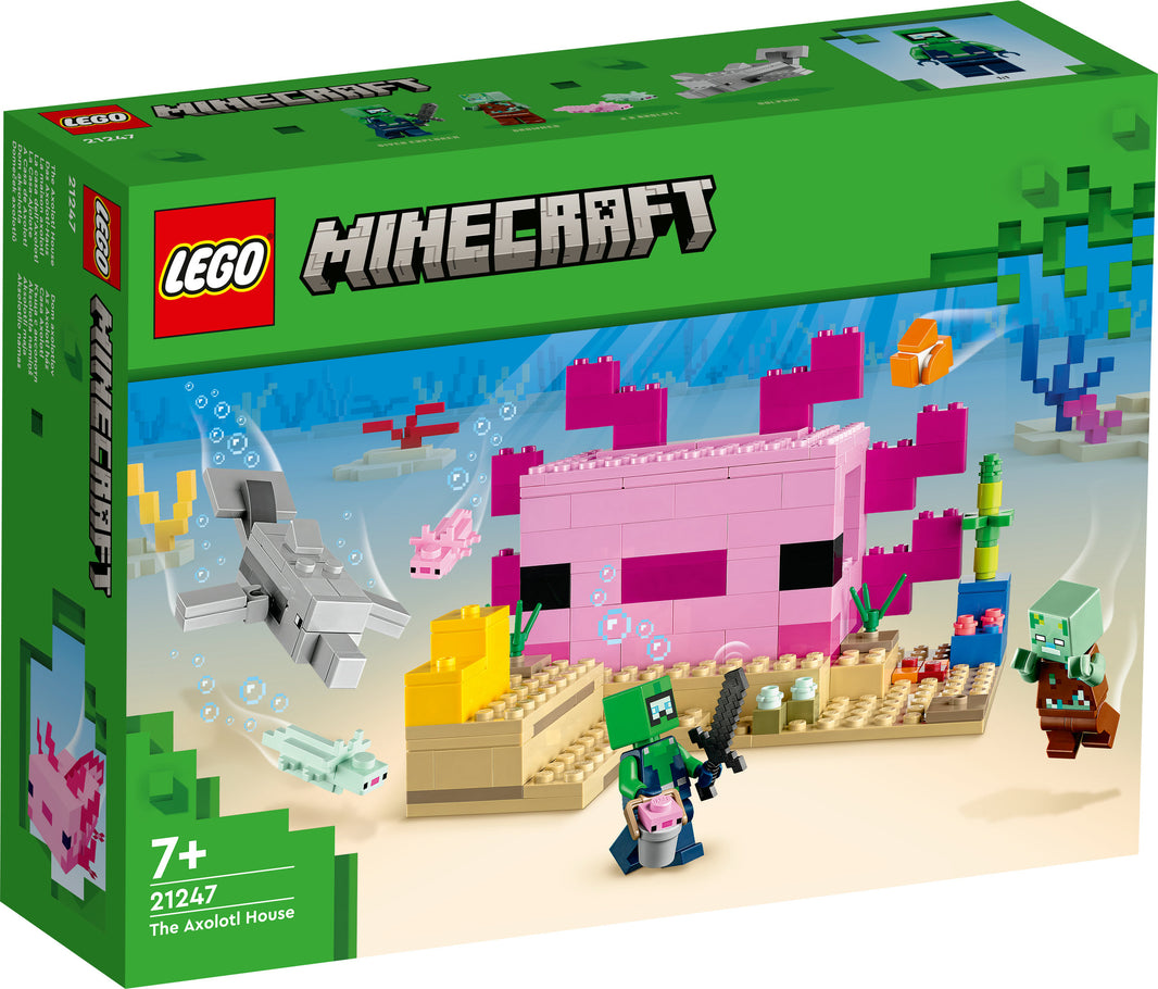 LEGO Minecraft - Das Axolotl-Haus (21247) – im GOLDSTEIN.SHOP verfügbar mit Gratisversand ab Schweizer Lager