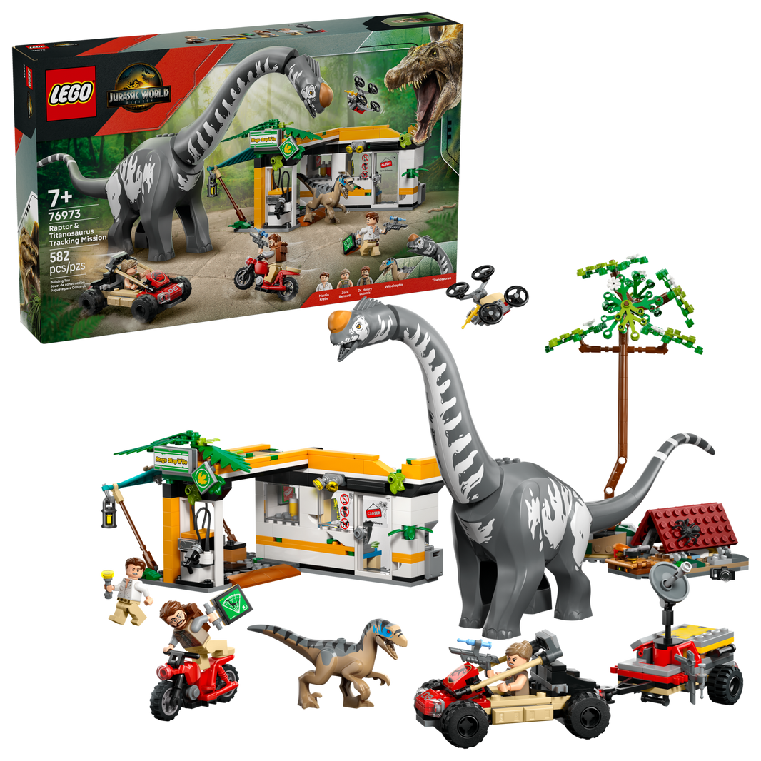 LEGO Jurassic World - Raptor & Titanosaurus: Grosse Fährtensuche (76973)