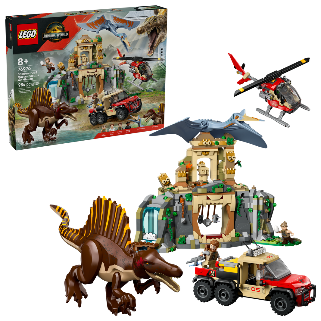 LEGO Jurassic World - Spinosaurier & Quetzalcoatlus: Hubschrauber-Einsatz (76976)