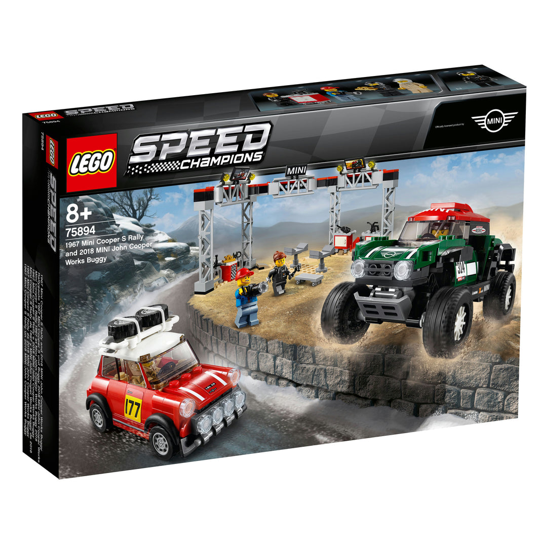 LEGO Speed Champions - Rallyeauto 1967 Mini Cooper S und Buggy 2018 Mini John Cooper Works (75894)