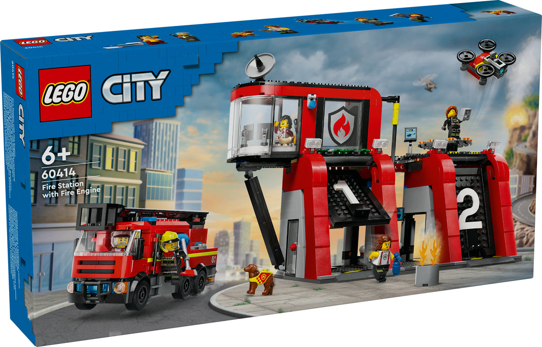 LEGO City - Feuerwehrstation mit Drehleiterfahrzeug (60414) – im GOLDSTEIN.SHOP verfügbar mit Gratisversand ab Schweizer Lager