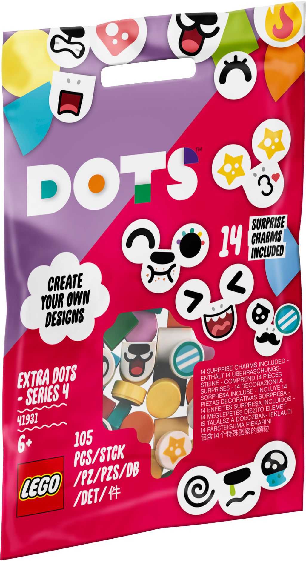 LEGO DOTS - Ergänzungsset Tiergesichter (41931)