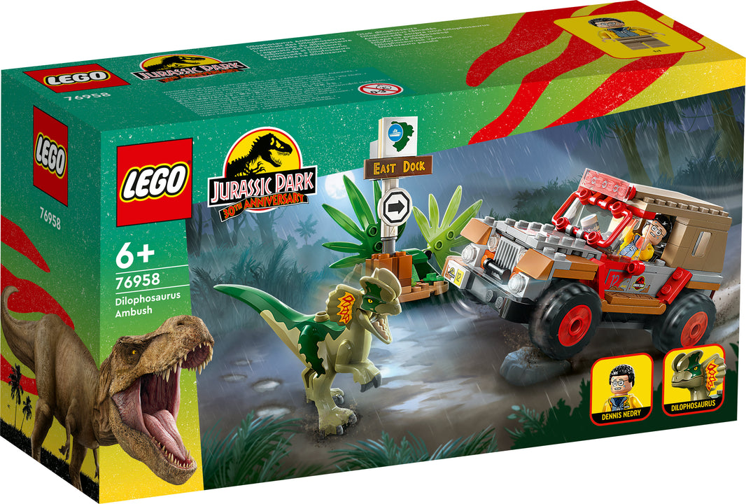 LEGO Jurassic World - Hinterhalt des Dilophosaurus (76958) – im GOLDSTEIN.SHOP verfügbar mit Gratisversand ab Schweizer Lager