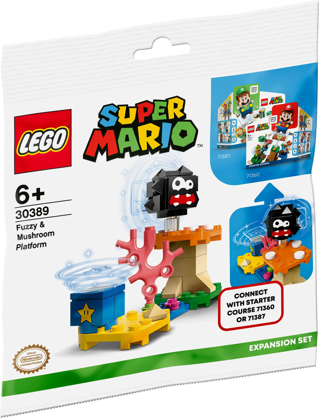 LEGO Super Mario - Fuzzy & Pilz-Plattform – Erweiterungsset (30389)