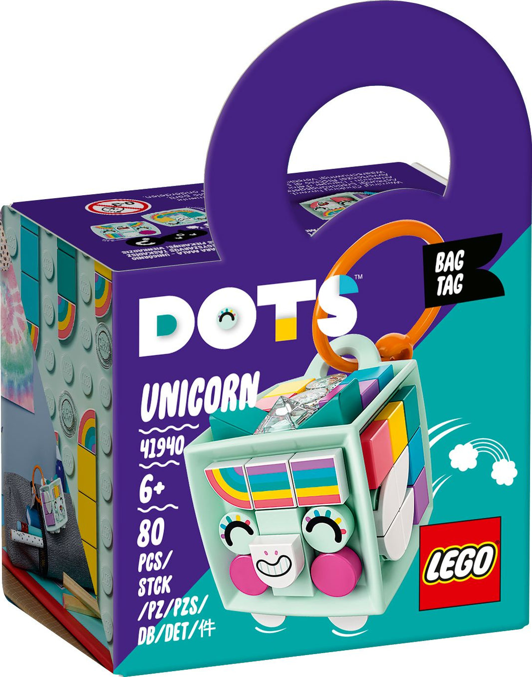 LEGO DOTS - Taschenanhänger Einhorn (41940)
