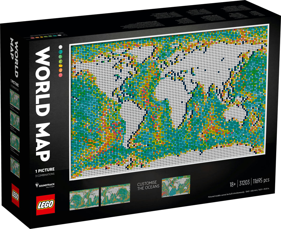 LEGO ART - Weltkarte (31203) – im GOLDSTEIN.SHOP verfügbar mit Gratisversand ab Schweizer Lager