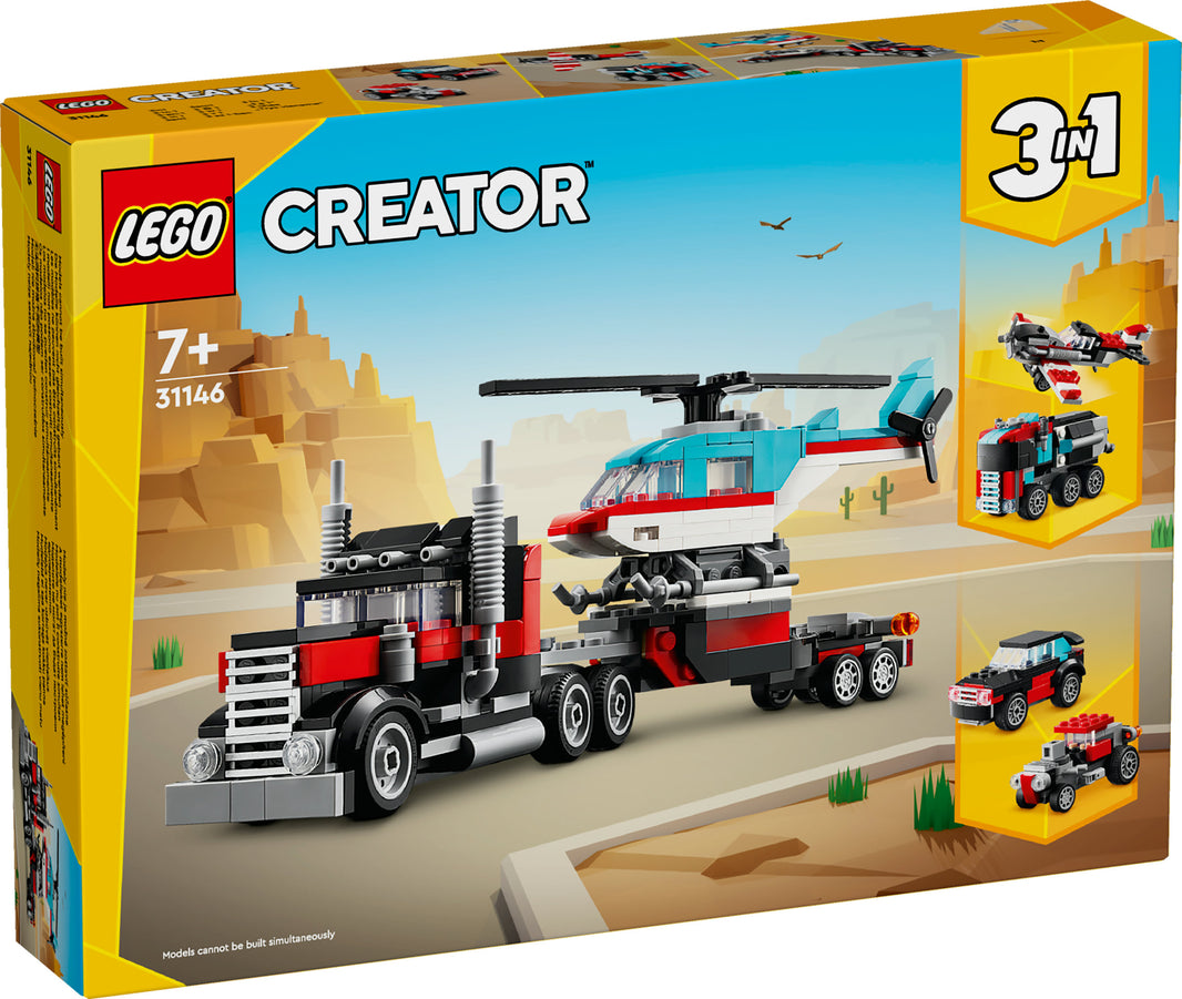 LEGO Creator - Tieflader mit Hubschrauber (31146) – im GOLDSTEIN.SHOP verfügbar mit Gratisversand ab Schweizer Lager