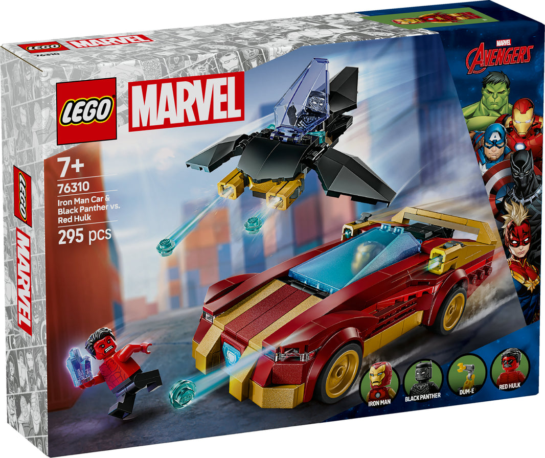 LEGO Marvel - Iron Man Auto und Black Panther vs. Red Hulk (76310) – im GOLDSTEIN.SHOP verfügbar mit Gratisversand ab Schweizer Lager