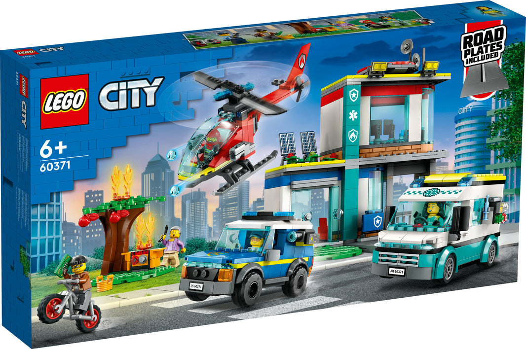 LEGO City - Hauptquartier der Rettungsfahrzeuge (60371) – im GOLDSTEIN.SHOP verfügbar mit Gratisversand ab Schweizer Lager