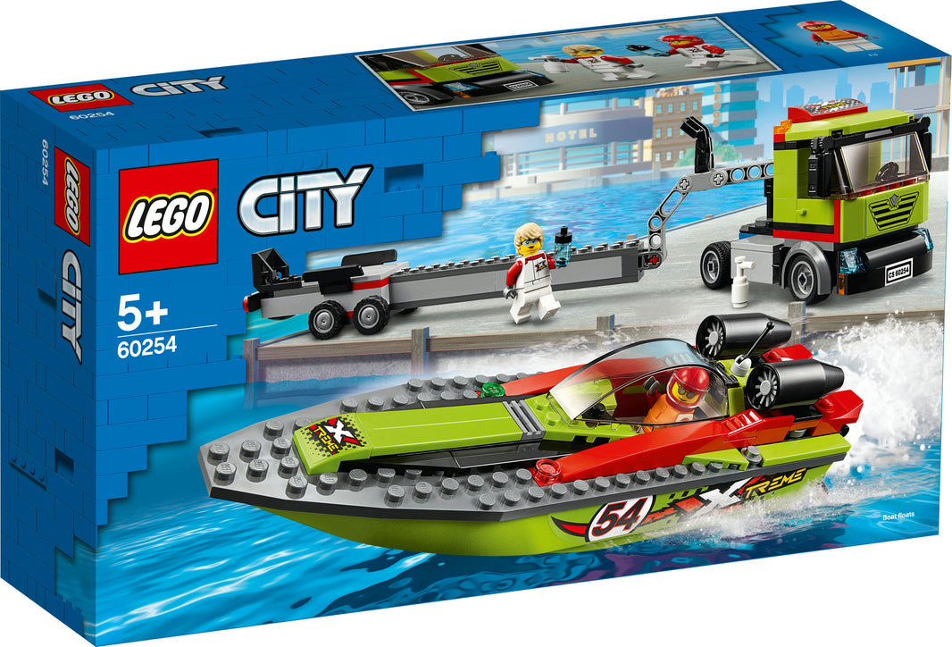 LEGO City - Rennboot-Transporter (60254)