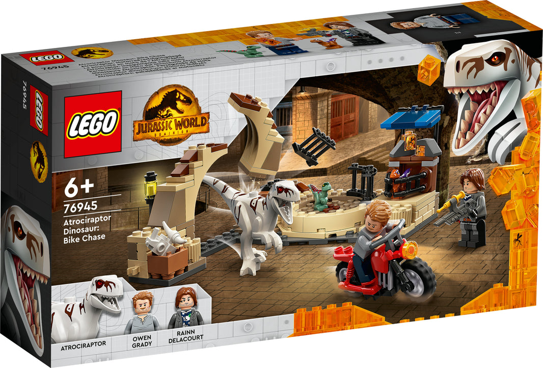 LEGO Jurassic World - Atrociraptor: Motorradverfolgungsjagd (76945)