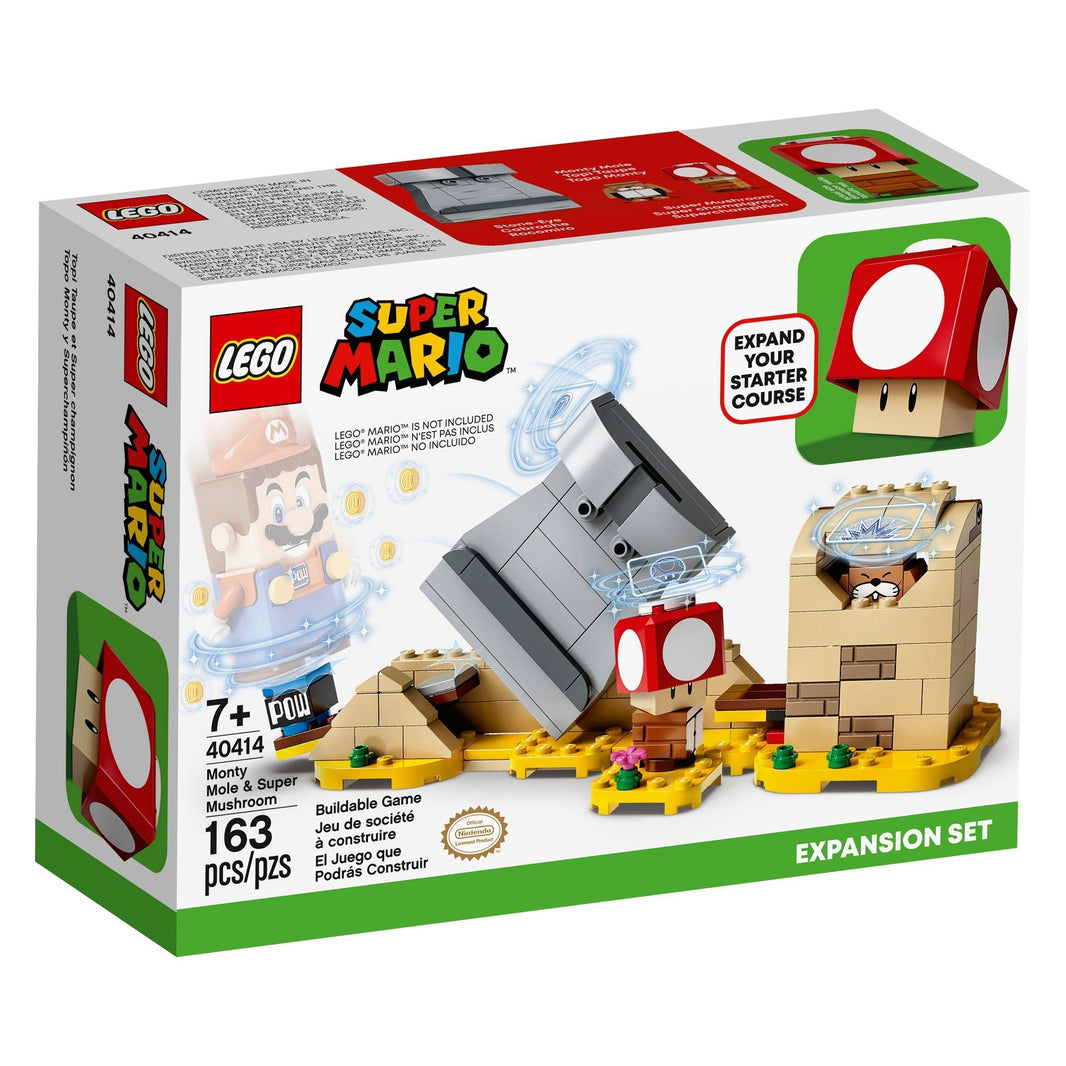 LEGO Super Mario - Super Mario Monty Maulwurf und Superpilz (40414)