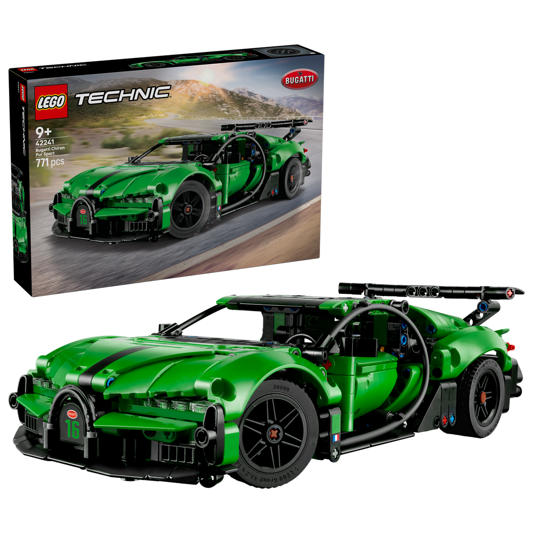 LEGO Technic - Grüner Bugatti Chiron Pur Sport Hypersportwagen (42241)