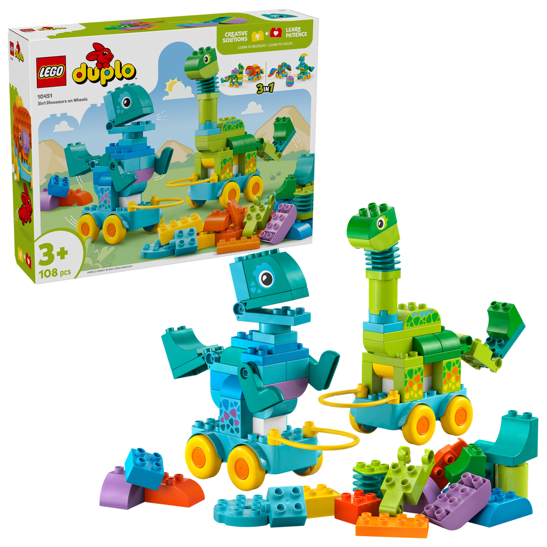 LEGO DUPLO - Dinos auf Rädern 3-in-1-Set (10451)