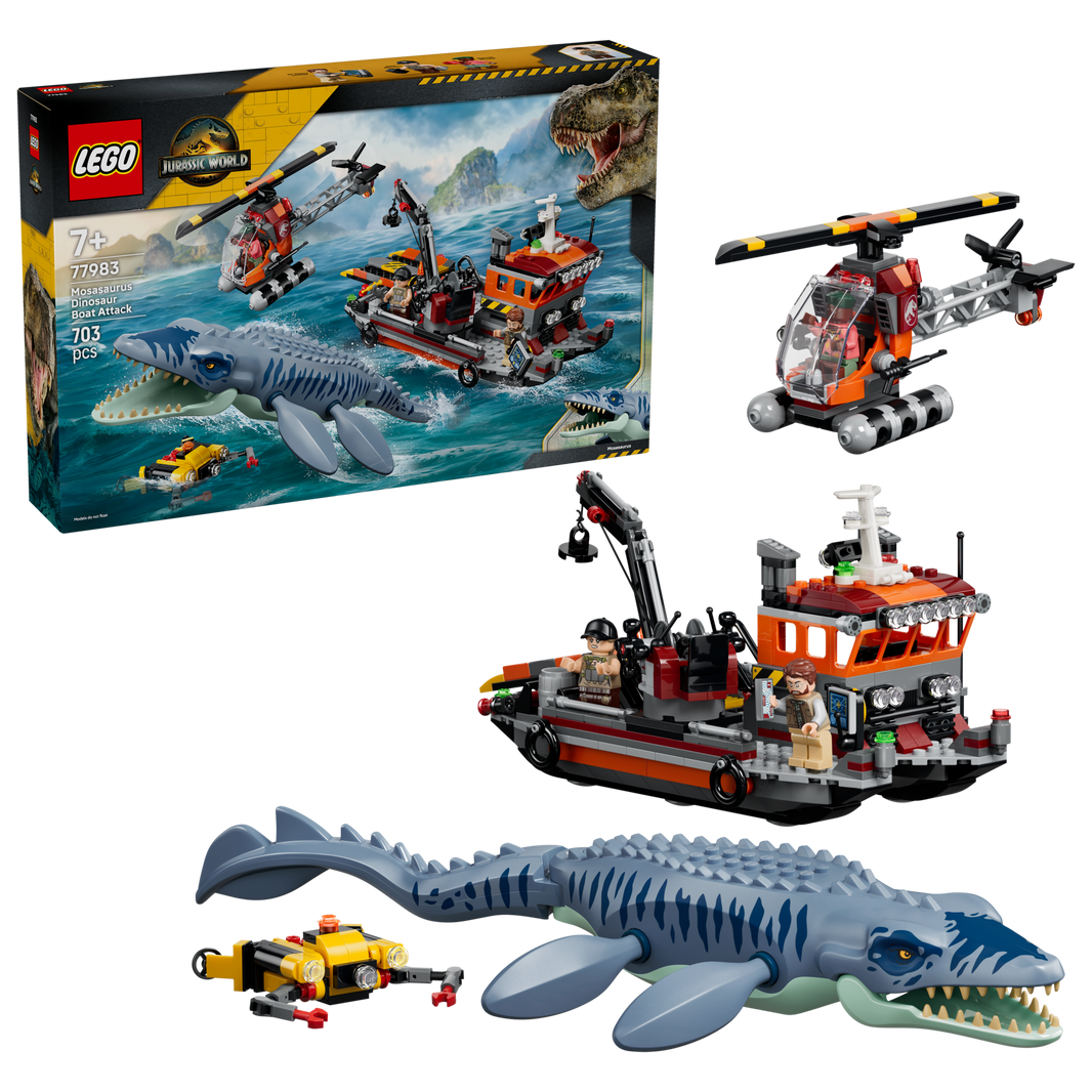 LEGO Jurassic World - Mosasaurier-Angriff auf das Boot (77983)