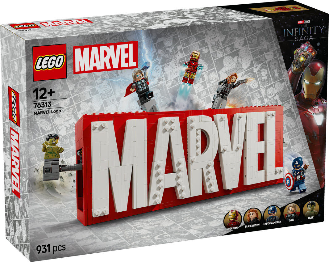LEGO Marvel - MARVEL Logo & Minifiguren (76313) – im GOLDSTEIN.SHOP verfügbar mit Gratisversand ab Schweizer Lager
