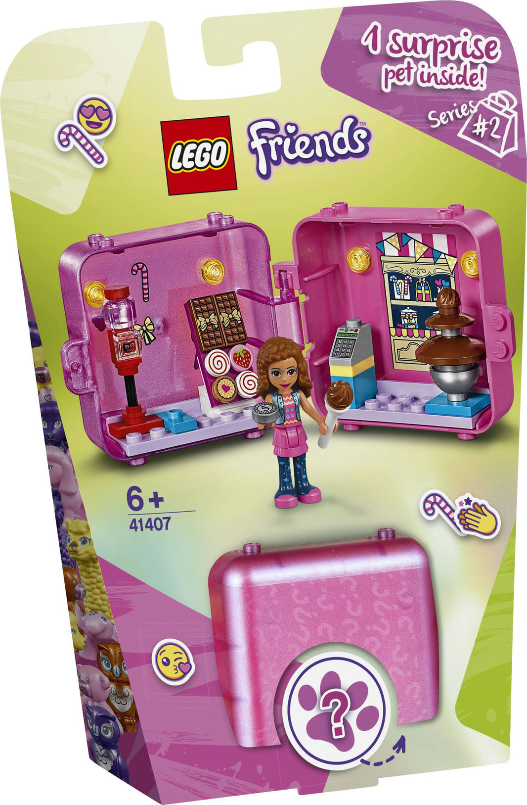 LEGO Friends - Olivias magischer Würfel – Süsswarengesch (41407)