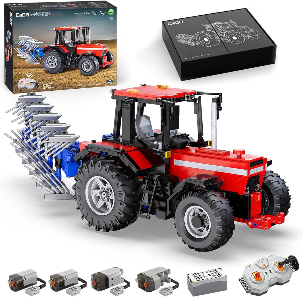CaDA Farm Tractor (C61052W) Master Series RC Klemmbausteine – im GOLDSTEIN.SHOP verfügbar mit Gratisversand ab Schweizer Lager
