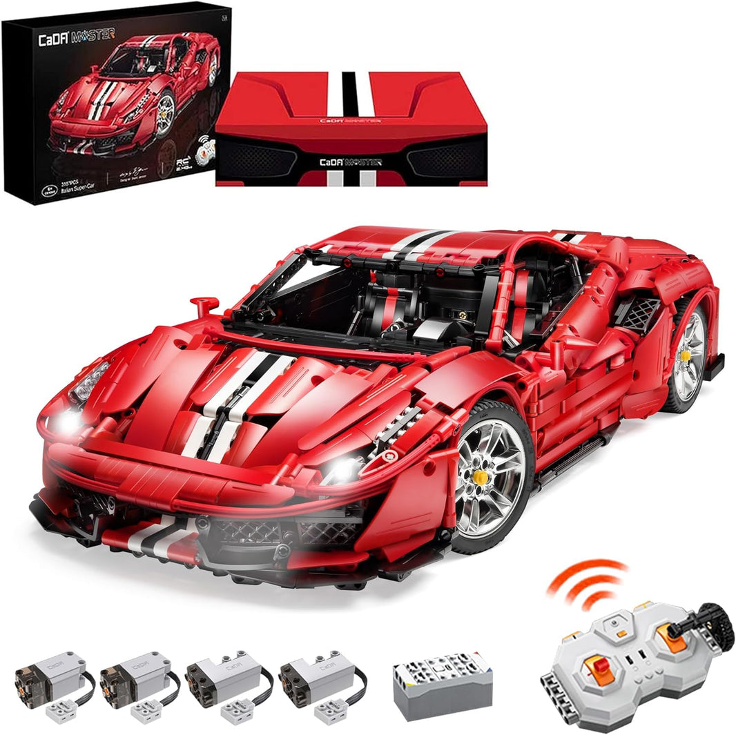 CaDA Italian RC Supercar (C61042W) Master Series Klemmbausteine 1:8 – im GOLDSTEIN.SHOP verfügbar mit Gratisversand ab Schweizer Lager
