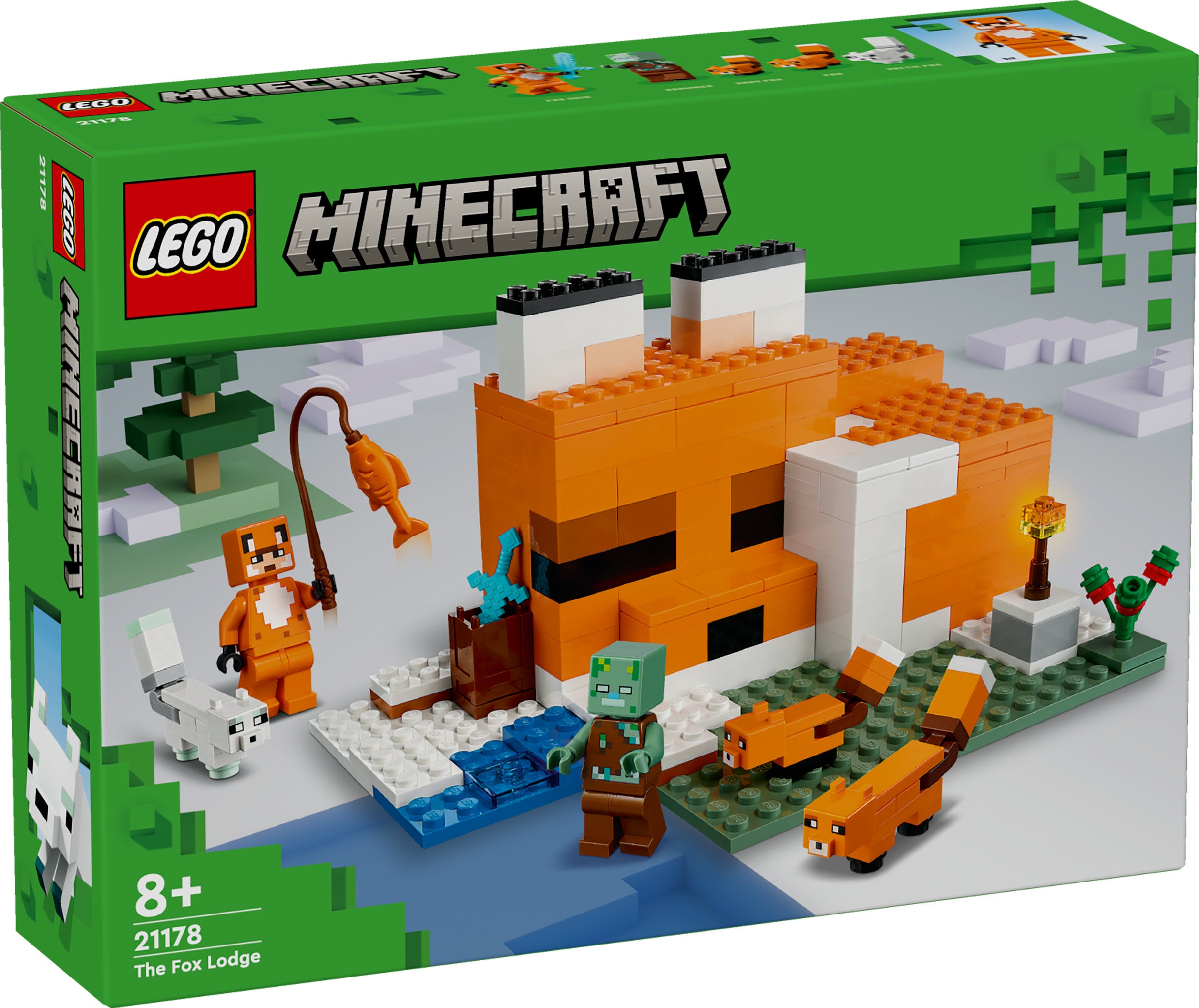 LEGO Minecraft - Die Fuchs-Lodge (21178) – im GOLDSTEIN.SHOP verfügbar mit Gratisversand ab Schweizer Lager