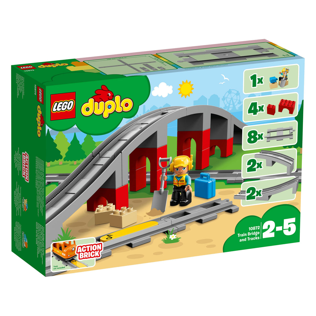 LEGO DUPLO Town - Eisenbahnbrücke und Schienen (10872)